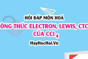 Công thức Electron của CCl4, Công thức Lewis và CTCT của CCl4